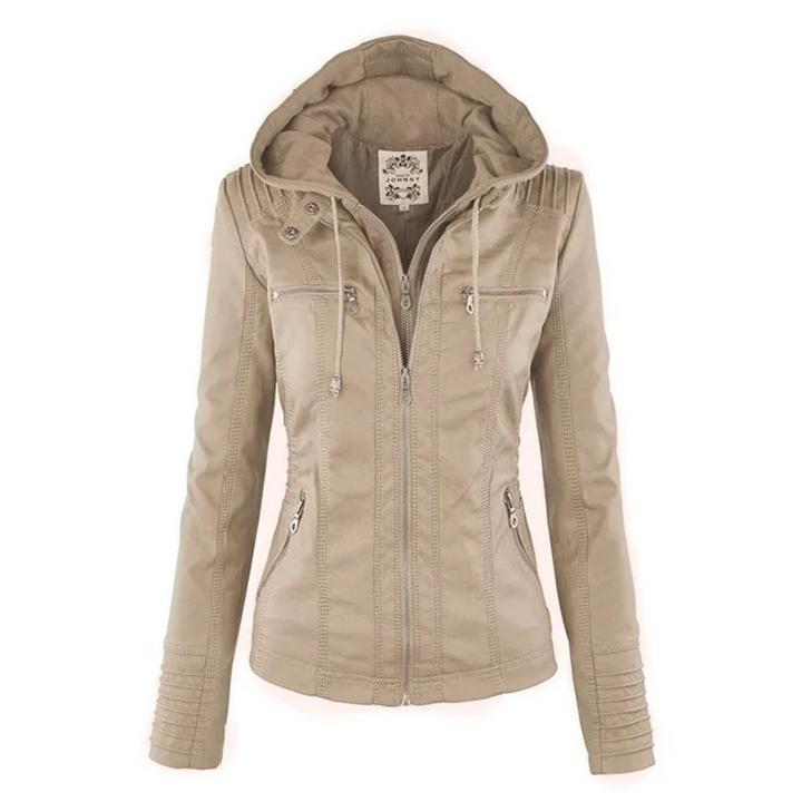 Levoire | Veste Élégante Pour Femmes Avec Capuche Beige