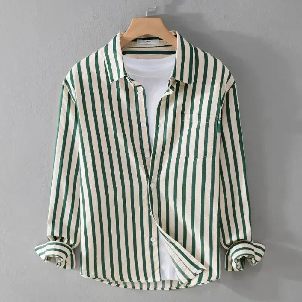 Levoire | Chemise Décontractée Pour Homme Avec Charme Vert