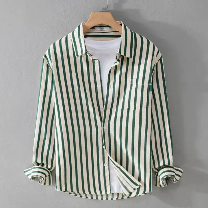 Levoire | Chemise Décontractée Pour Homme Avec Charme Vert