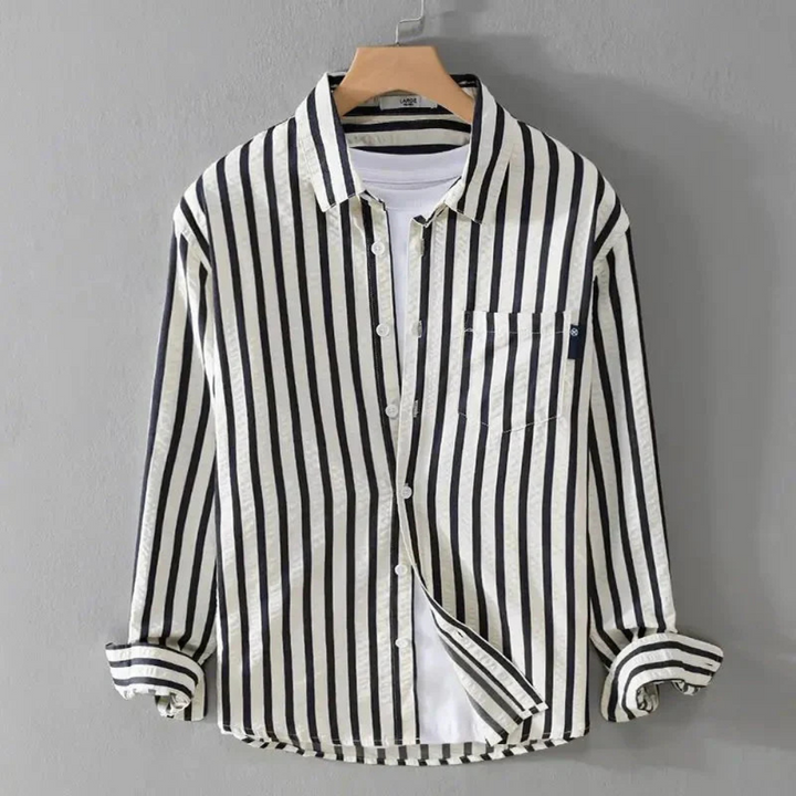 Levoire | Chemise Décontractée Pour Homme Avec Charme Noir