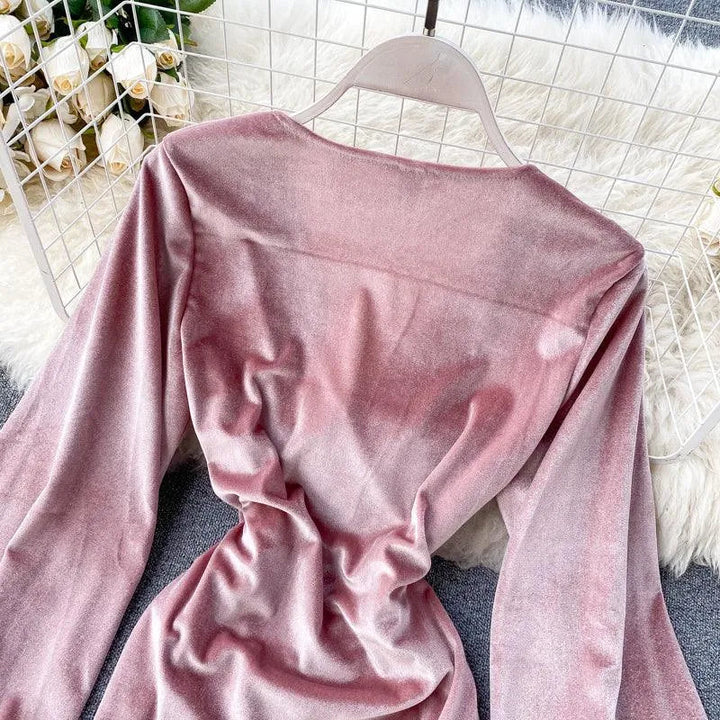 Levoire | Robe plissée sexy sur les hanches