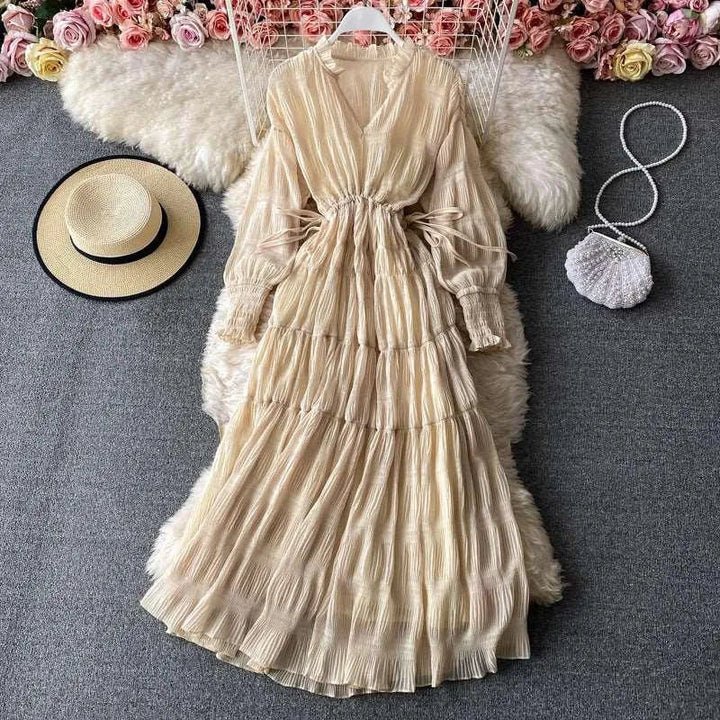 Levoire | Robe femme à ourlet large Abricot Taille moyenne