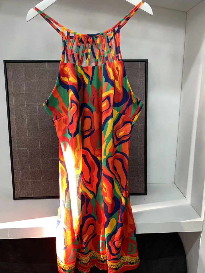 Levoire | Robe sans manches multicolore