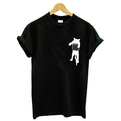 T-shirt pour femmes avec motif animal créatif et coupe décontractée Levoire