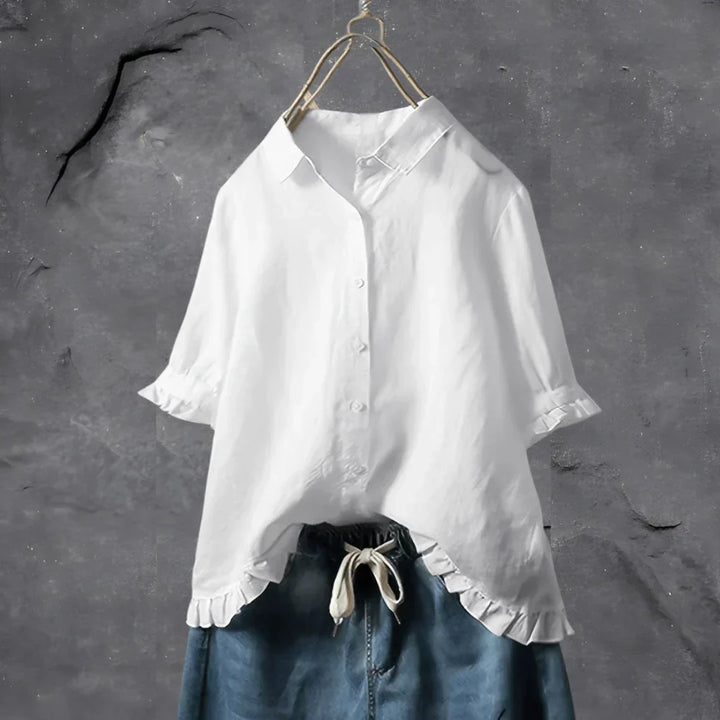 Levoire | Top En Coton Pour Femmes Blanc