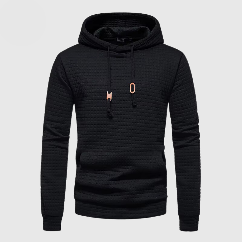 Levoire | Sweat à capuche d'automne pour hommes Noir