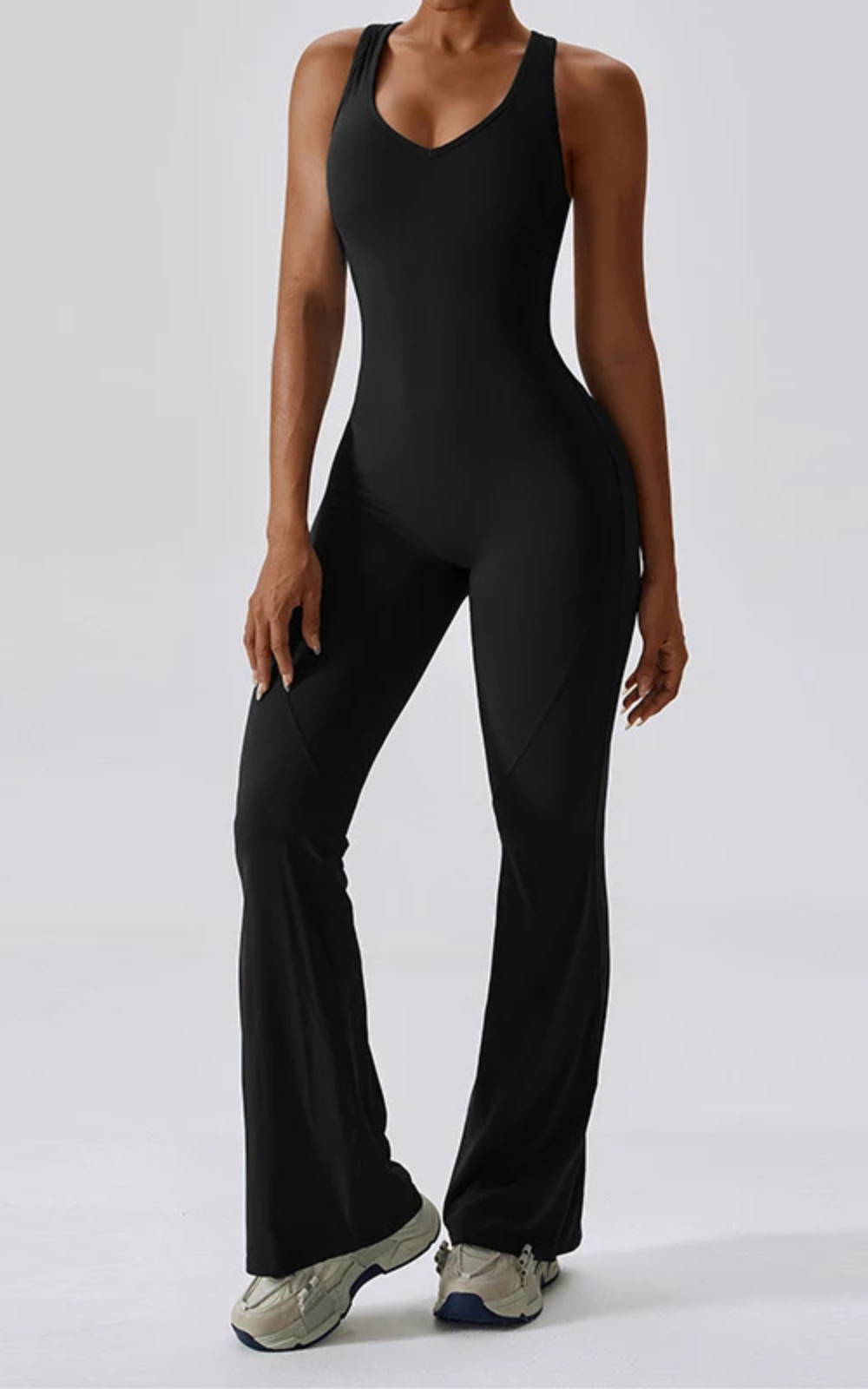 Levoire | Pantalon Dos Nu Élégance Et Attraction Féminine Noir