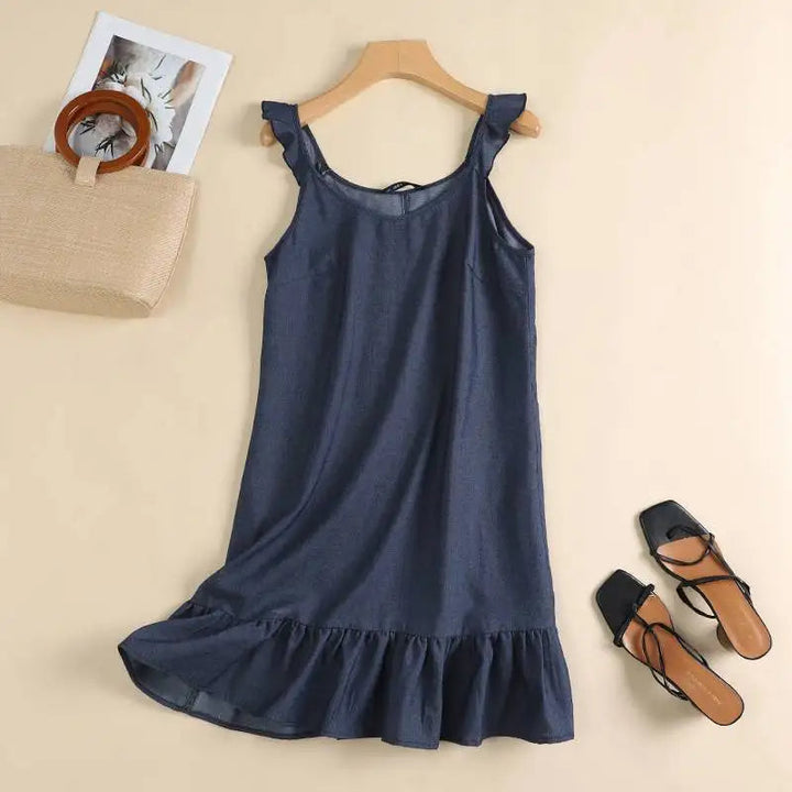 Levoire | Robe Bohème En Denim Pour Femmes