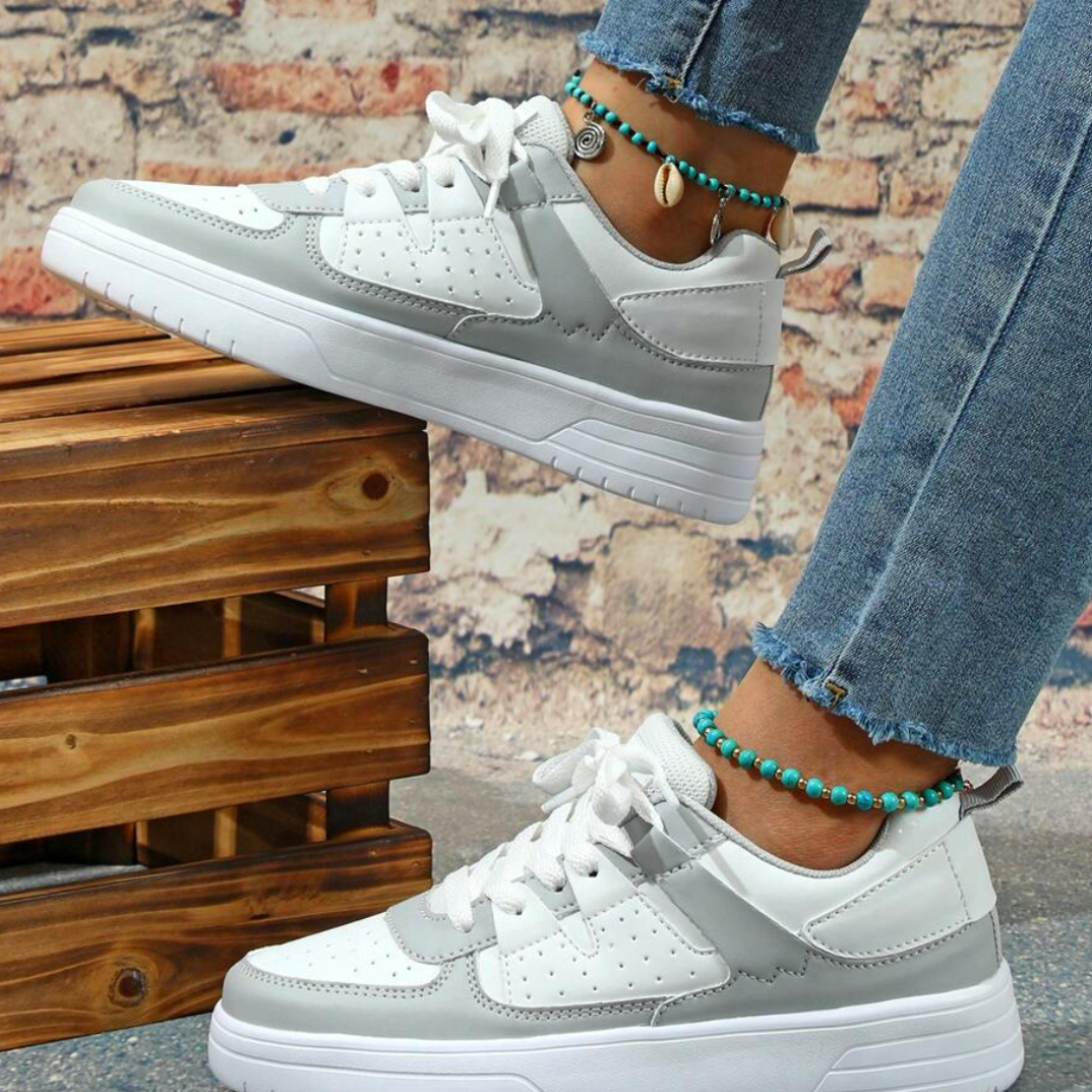 Levoire | Baskets Légères Colorées Pour - Femmes - À Lacets Gris