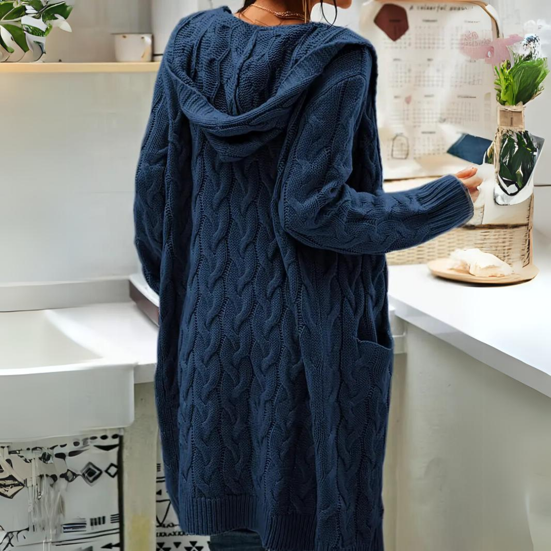 Levoire | Veste À Capuche En Tricot Grande Taille Confortable