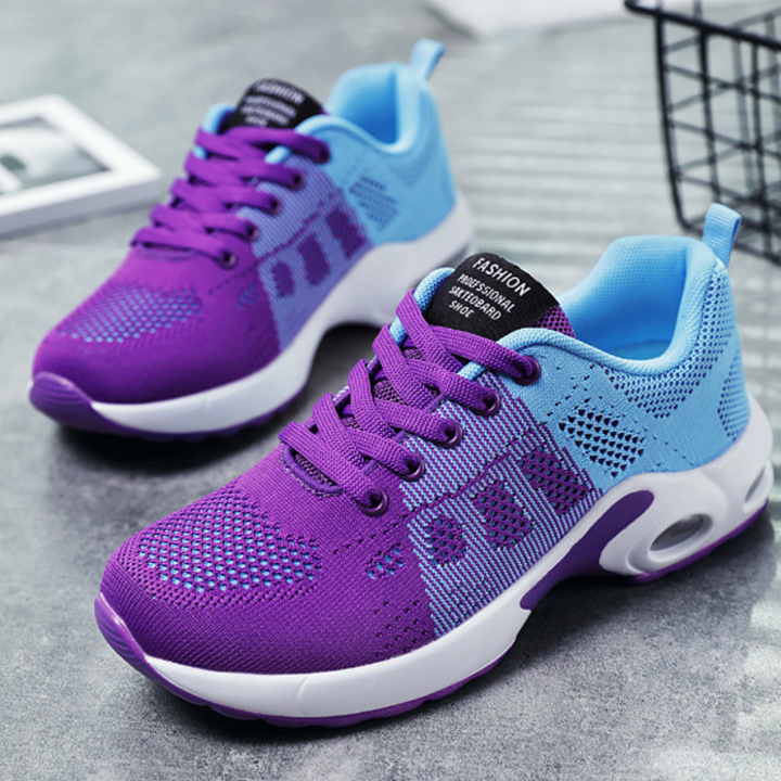 Levoire | de côté - Baskets Bleu Violet