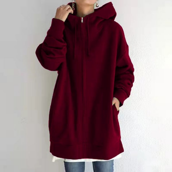 Levoire | Sweat Chaud Femmes Avec Capuche Vin