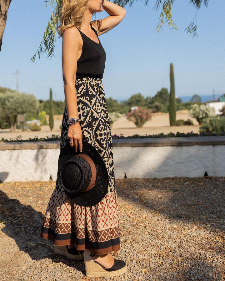 Levoire | Jupe Longue Boho Imprimée