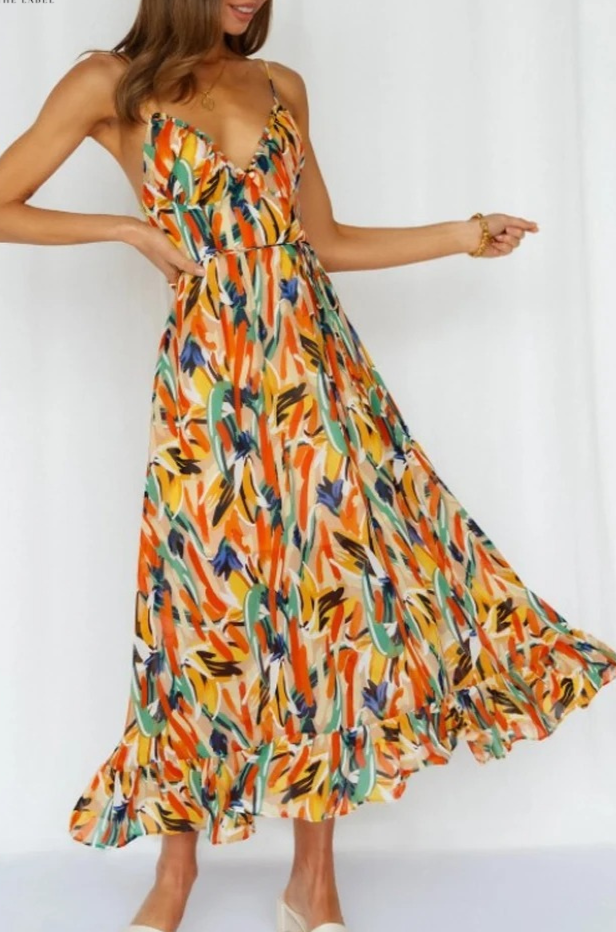 Levoire | Robe D'Été Colorée
