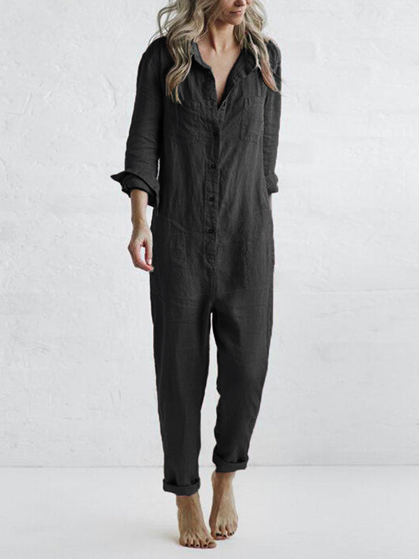 Levoire | Combinaison Confortable Avec Manches Longues Noir