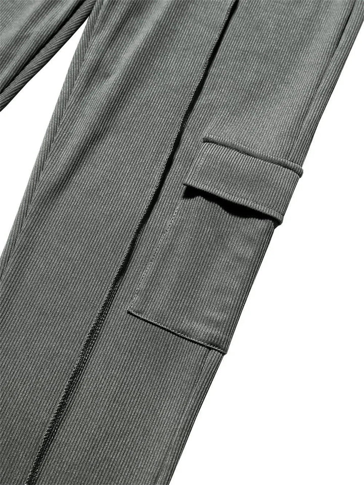 Levoire | Pantalons slim-fit à taille haute légèrement évasés