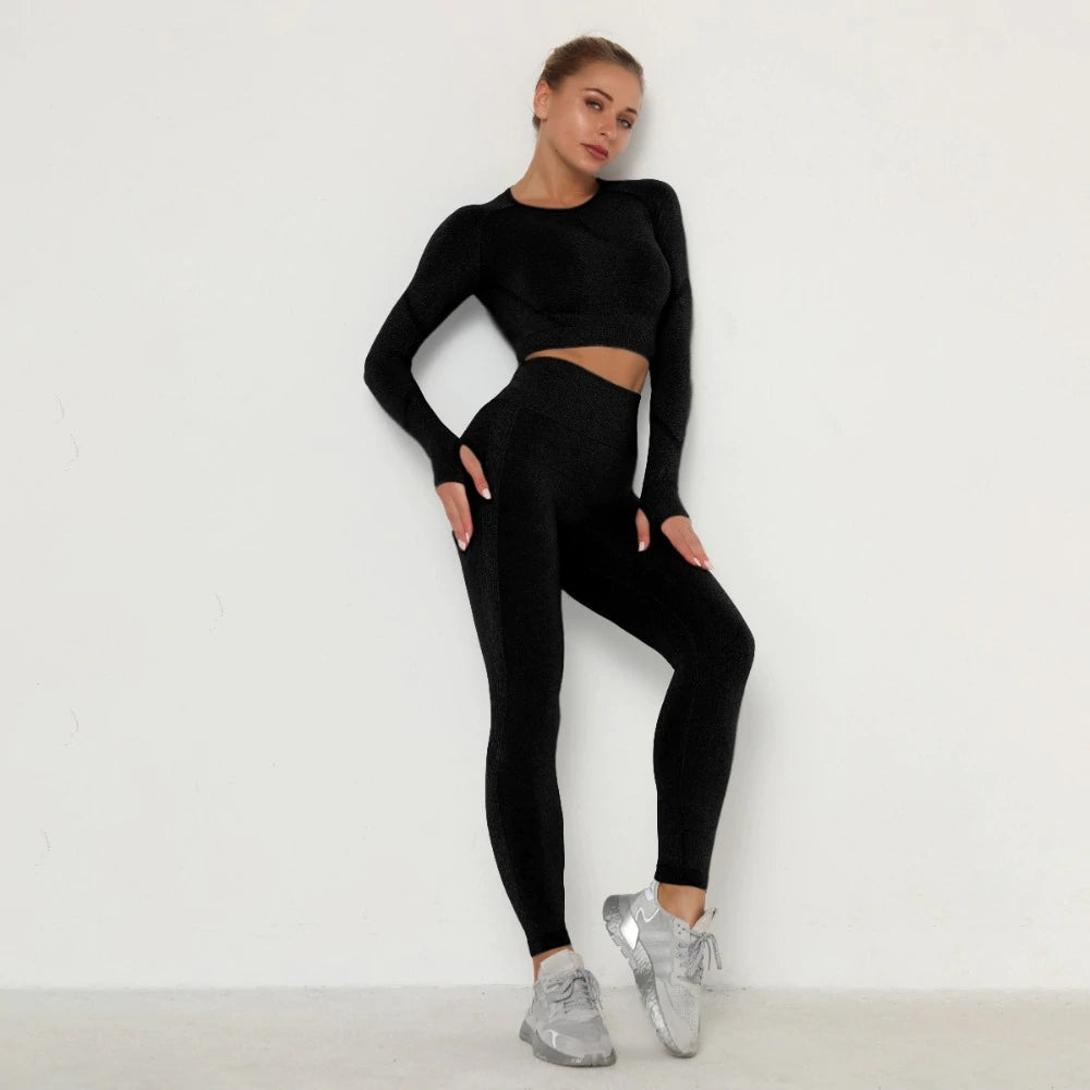 Levoire | Ensemble De Yoga Pour Femmes Noir