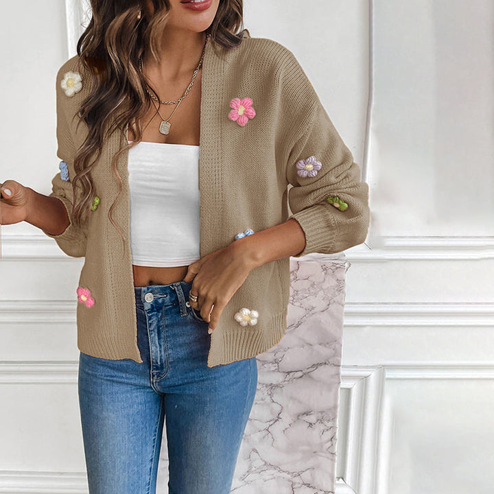 Levoire | Gilet Brodé Floral 3D Pour Femmes