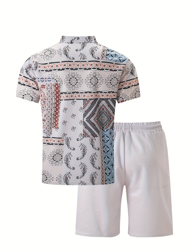 Levoire | Ensemble Paisley À Deux Pièces Pour Hommes D'Été