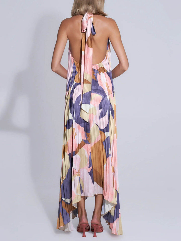 Levoire | Robe Maxi Dos Nu Plissé