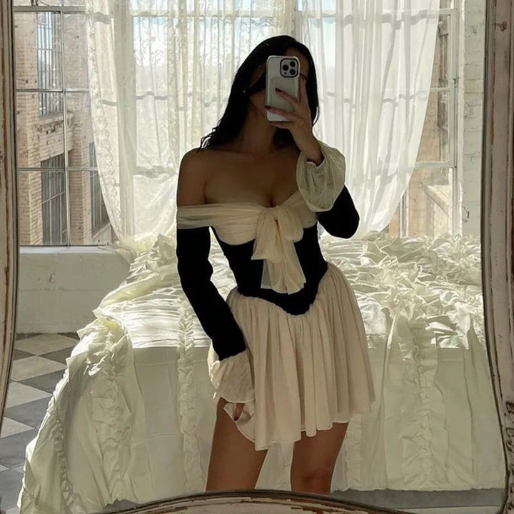 Levoire | Off Shoulder Corset Mini Dress