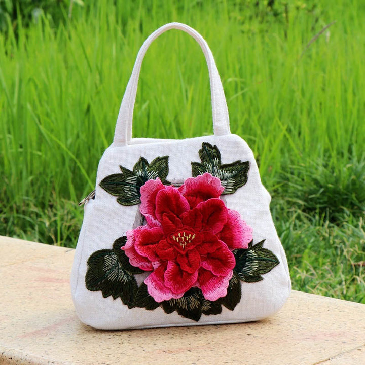 Levoire | Ethnique Broderie Florale Beige