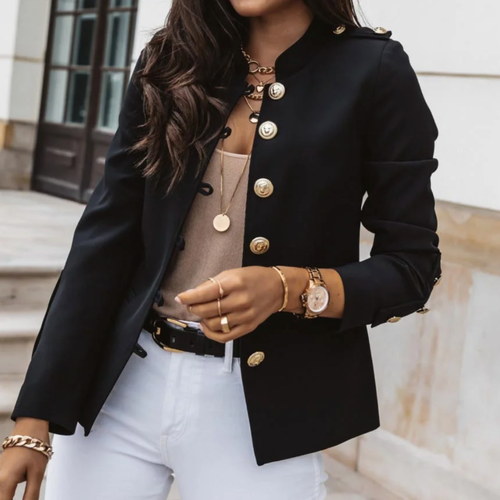 Levoire | Blazer Élégant Avec Boutons Dorés
