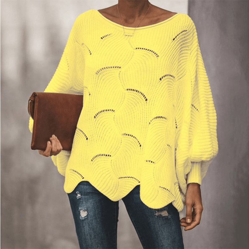 Levoire | Blouse Avec Motif Tricot Pour Femmes Jaune