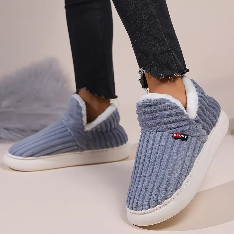 Levoire | Chaussures Velours Chaudes Antidérapantes Gris clair