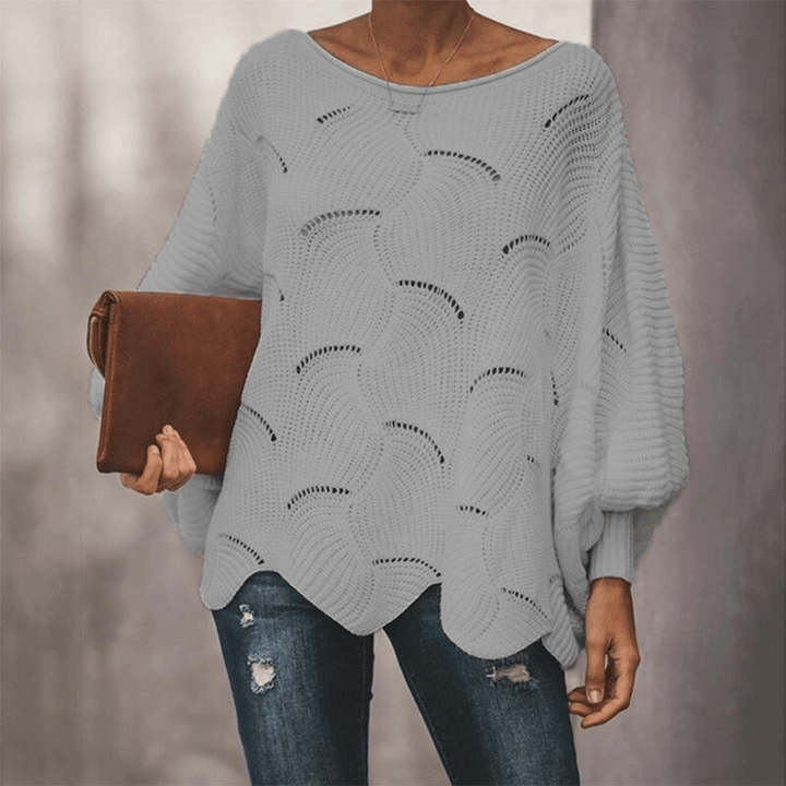 Levoire | Blouse Avec Motif Tricot Pour Femmes Gris