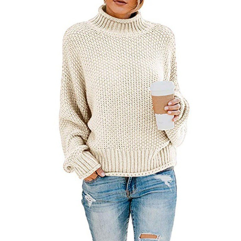 Levoire | Pull À Col Roulé Doux Khaki