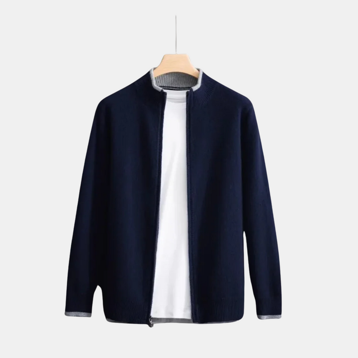 Levoire | Veste En Tricot Classique Marino