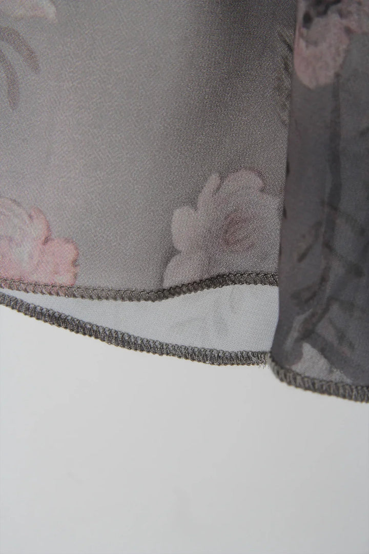 Levoire | Robe Midi Avec Motif Floral Et Décolleté En V