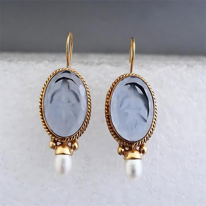 Levoire | Collection De Vin Cameo Boucles D'Oreilles Finition Perle