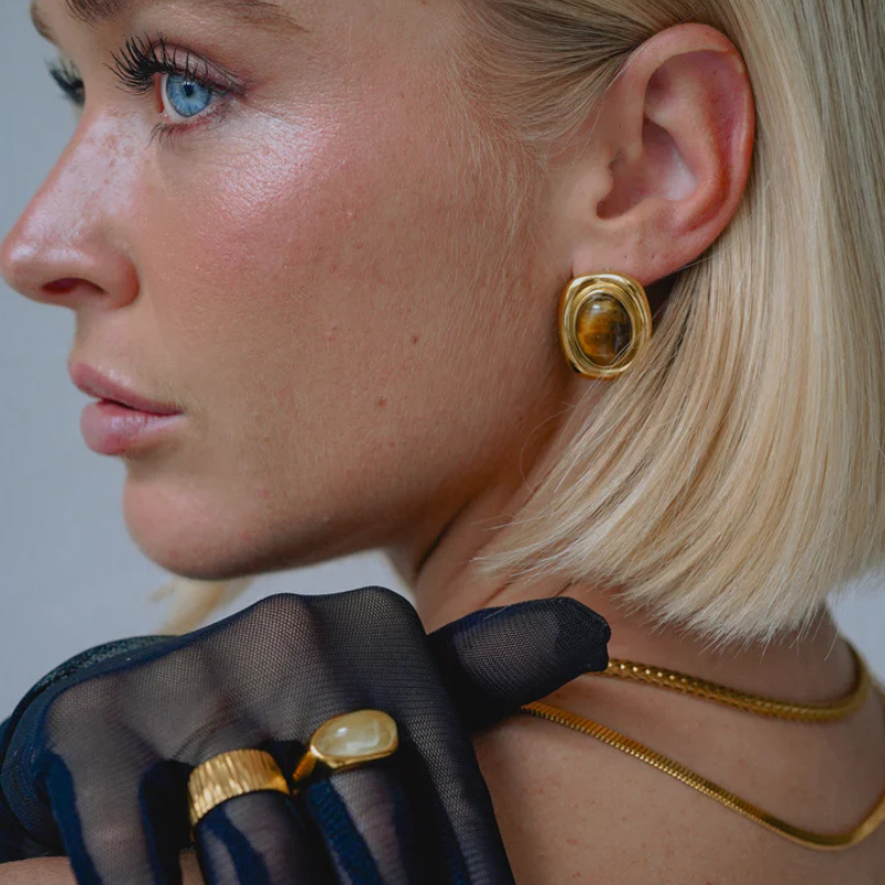 Levoire | Boucles D'Oreilles Viininkorjuu En Pierre Précieuse