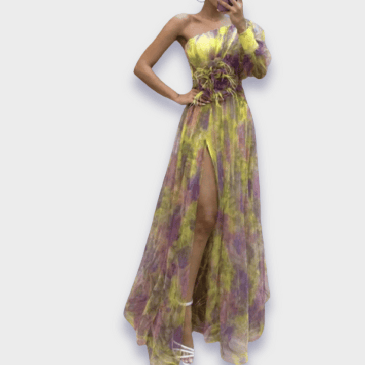 Levoire | Robe Élégante Fait Main Jaune