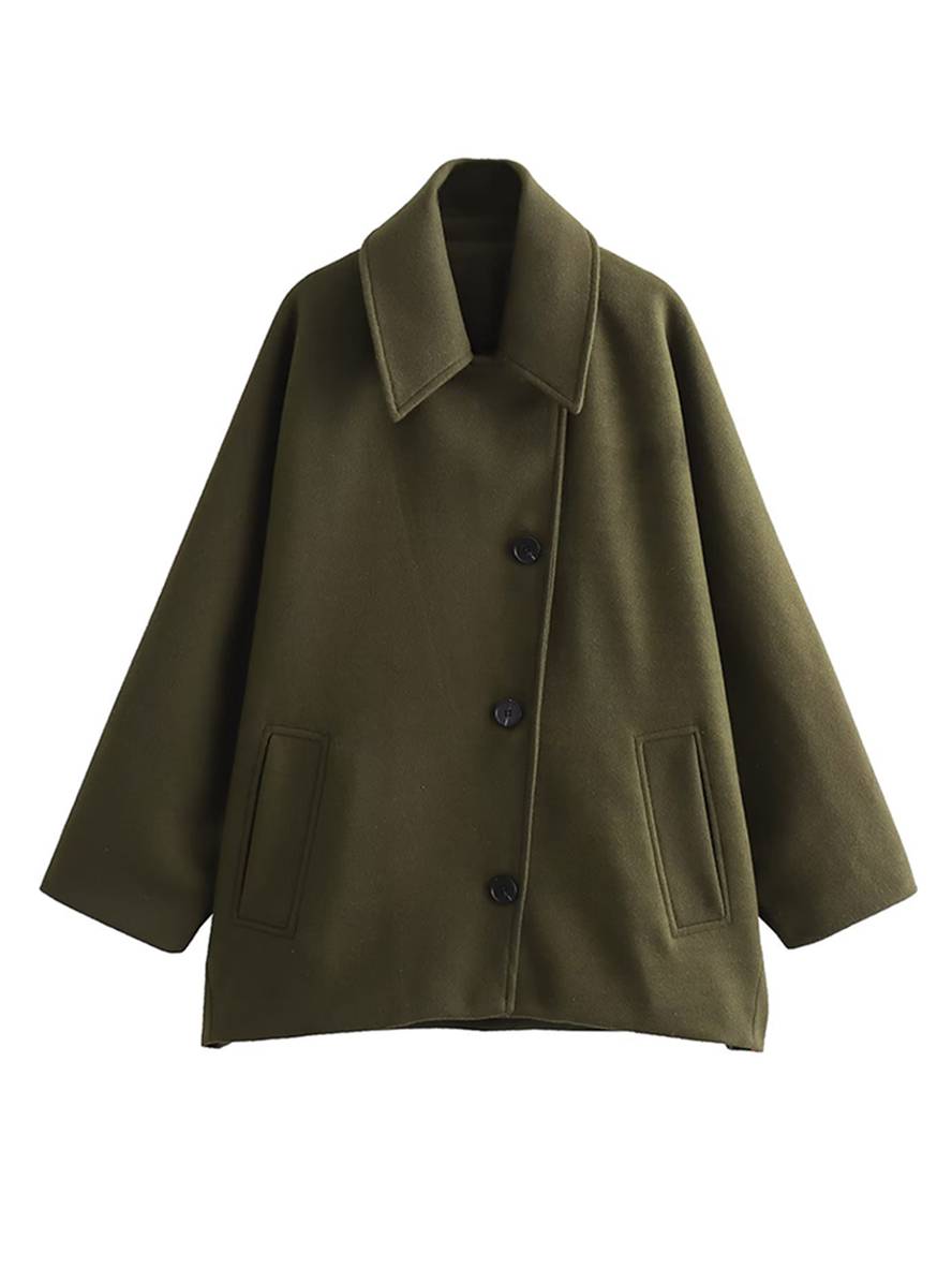 Levoire | Veste Femme Avec Coupe Ample, Col Large Et Poches Pratiques Pour Un Look Élégant