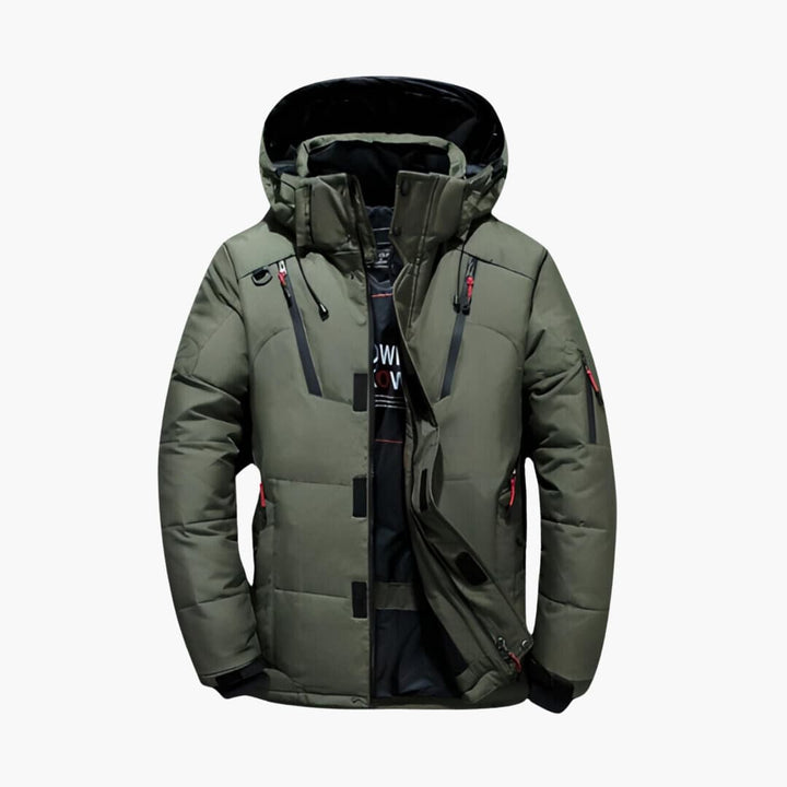 Levoire | Veste En Duvet Résistant Au Vent Et À La Pluie Vert