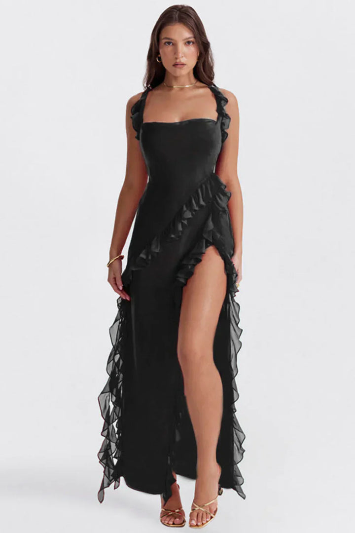 Levoire | Robe Élégante À Fermeture Éclair Chic Noir