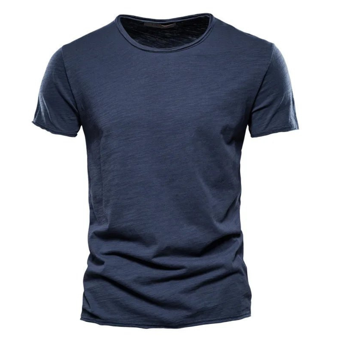 Levoire | T-Shirt Classique Luxeux Bleu marine