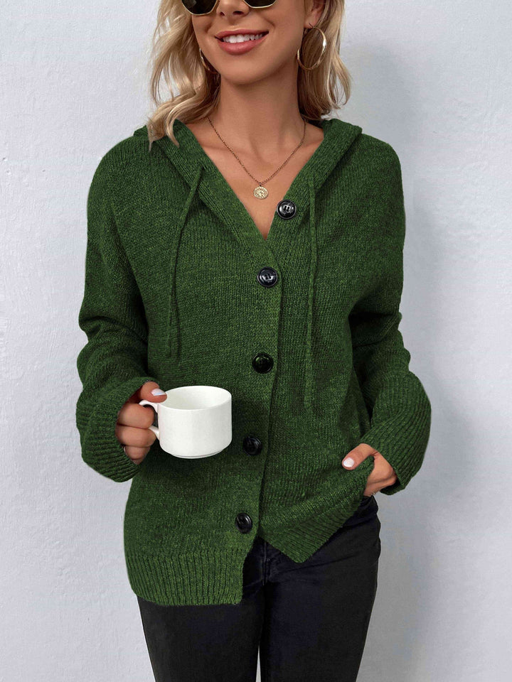 Levoire | Sweat À Capuche À Manches Longues Pour Femmes Élégantes Vert