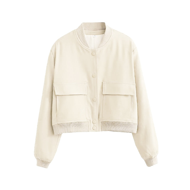 Levoire | Veste Courte Tendance Pour Femmes Avec Col Bomber