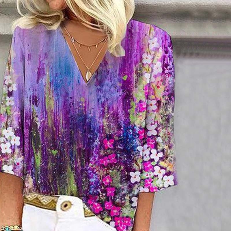 Levoire | Avec Imprimé Floral Et Dégradé