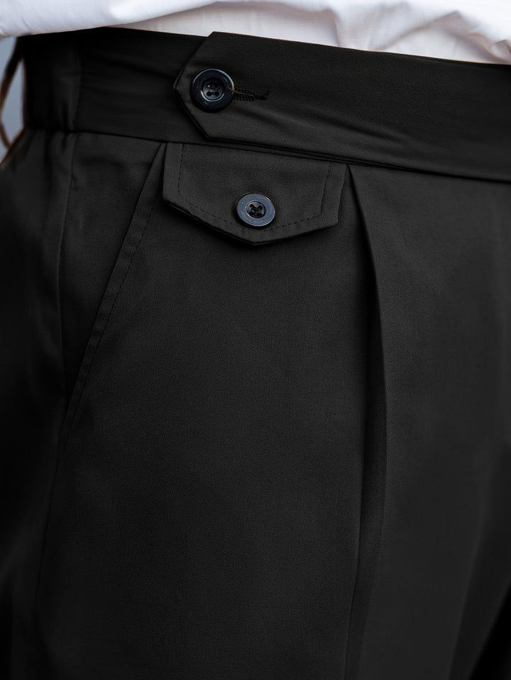 Levoire | Pantalon En Polyester De Style Cueilleur De Raisin Avec Détail À Boutons