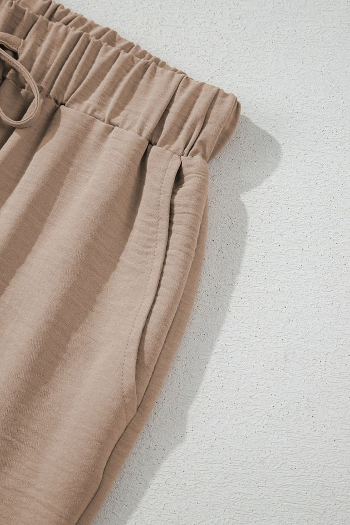 Levoire | Chemise Boutonnée Gilet & Pantalons Amples À Cordon Chic & Sans Effort Style