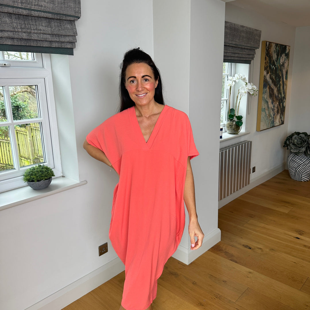 Levoire | Robe Midi Avec Décolleté En V