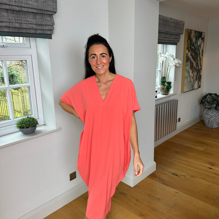 Levoire | Robe Midi Avec Décolleté En V