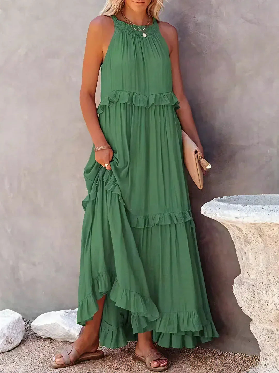 Levoire | Robe D'Été Locker Vert