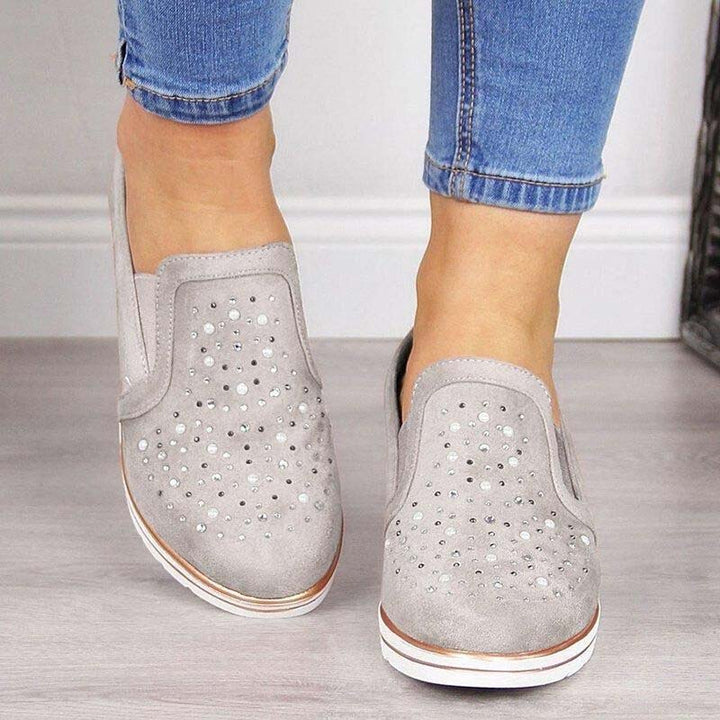 Levoire | Chaussures À Talons De Luxe Avec Des Détails En Strass Pour Femmes Gris