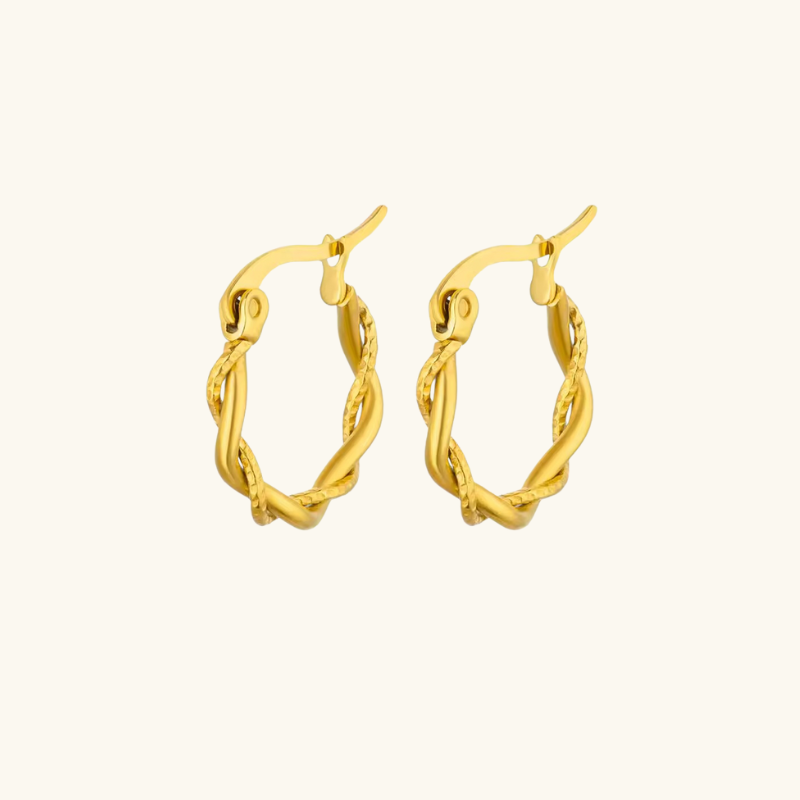 Levoire | Boucles D'Oreilles Twist Couleur Or Or 27mm